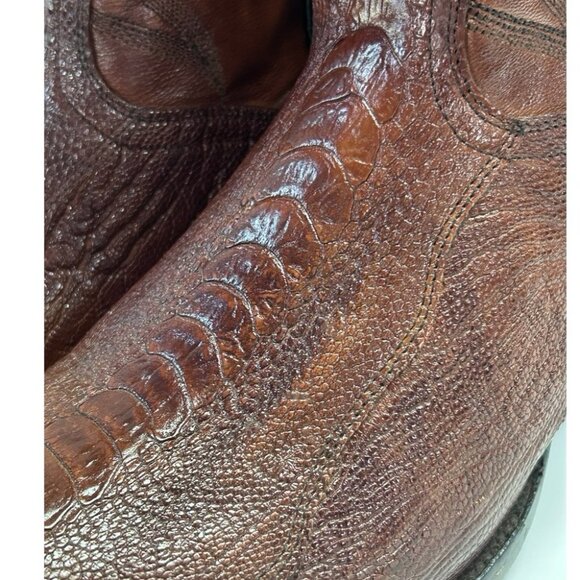 Dan Post Ostrich Leg Western Cowboy Boots 26636 SIZE 11 D - Picture 9 of 12